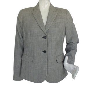 PENDLETON Blazer, 10, Micro Glen Plaid, 2 buttons, Lined, Career/Workwear